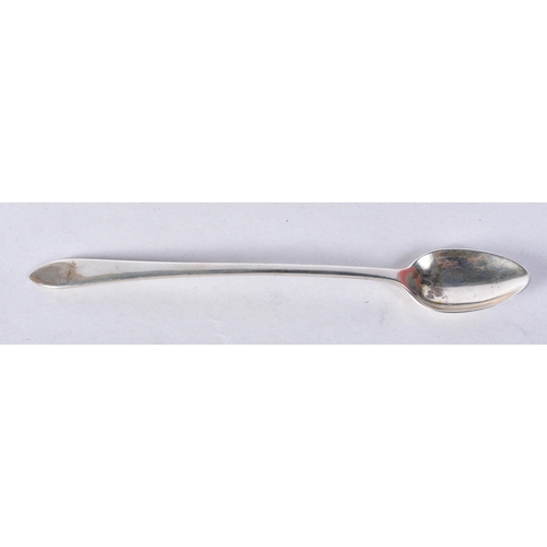 839 - A Tiffany & Co Silver Feeding Spoon.  Stamped Tiffany Sterling.  15.5cm x 2.3cm, weight 24.5g