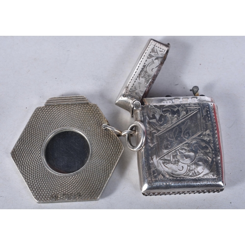 846 - A Selection of Silver Tobacania Items incl Cheroot Holder, Cigar Cutters, Vesta and Silver Collar Pi... 