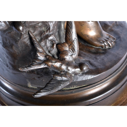 852 - Mathurin Moreau (1822-1912) Summer, Bronze, Susse Freres Foundry mark to reverse. 68 cm x 22 cm.