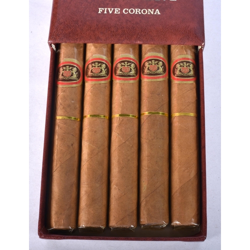 983 - FIVE CORONA PRESIDENT EMBASSY CIGARS. (5)