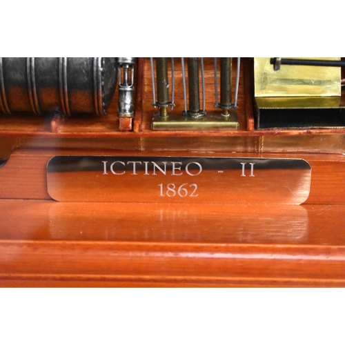 997 - AN UNUSUAL WORKMANS STUDY OF ICTINEO II. 78 cm x 27 cm. Note: The Ictíneo II was the first air indep... 