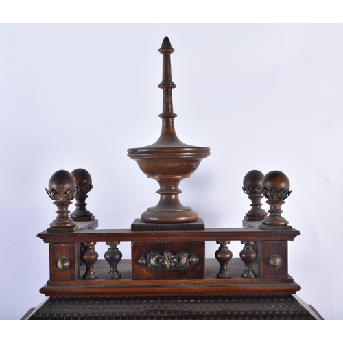 20 - A LARGE VICTORIAN MAHOGANY CLOCK. 60 cm x 27 cm.