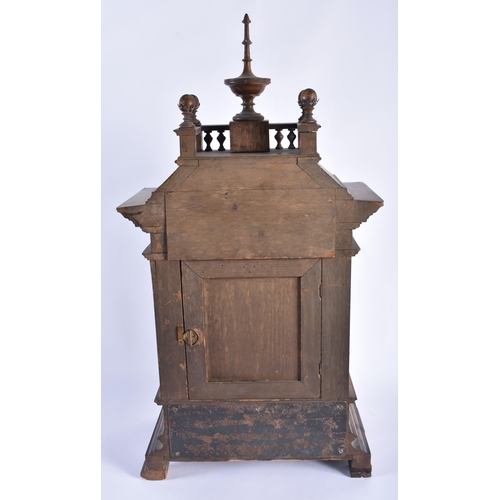 20 - A LARGE VICTORIAN MAHOGANY CLOCK. 60 cm x 27 cm.