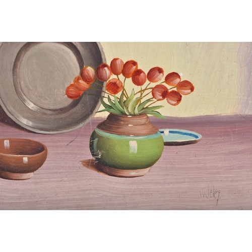 27 - A PAIR OF STILL LIFE OIL PAINTINGS. 30 cm x 24 cm.