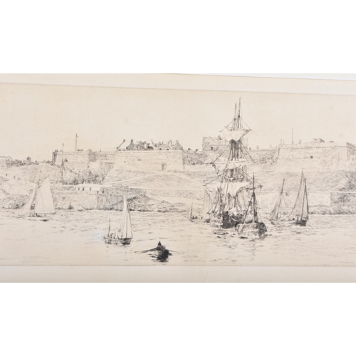 592 - Views of Southampton and Plymouth Harbour by William Lionel Wyllie. Wyllie was keenly involved in th... 