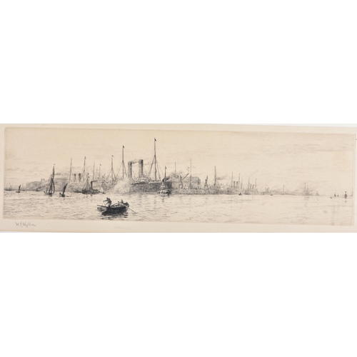 592 - Views of Southampton and Plymouth Harbour by William Lionel Wyllie. Wyllie was keenly involved in th... 