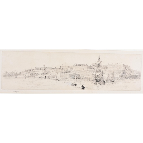 592 - Views of Southampton and Plymouth Harbour by William Lionel Wyllie. Wyllie was keenly involved in th... 