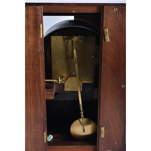 614 - A FINE ANTIQUE NEGRETTI & ZAMBRA WEATHER STATION C1874 with twin silvered dials, central barograph a... 