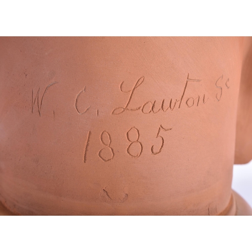 700 - W C Lawton (Active 1885-1912) Pair, Terracotta busts. 52 cm x 32 cm.