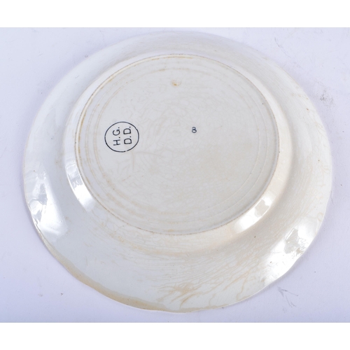 801 - AN UNUSUAL DENBY DALE RECORD PIE COMPETITION PLATE. 24 cm wide.