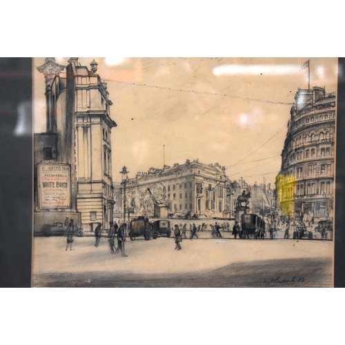 Joseph Ridley Radcliffe McCulloch (1893 - 1961) framed pencil sketch of ...