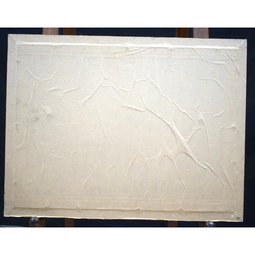 A Framed straw work of a Cape Dutch property