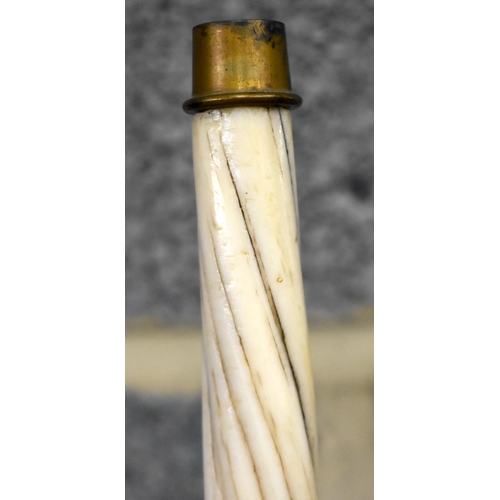 228 - A LARGE VICTORIAN COUNTRY HOUSE NARWHAL TUSK. Cities Number: 24GBA106EL3YR. 166 cm high, 8.93 kgs. T... 