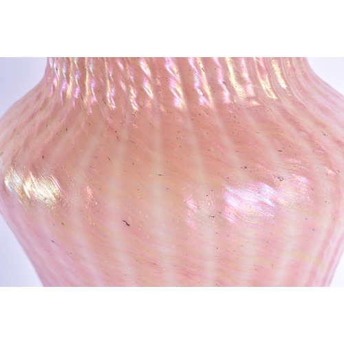 251 - A LARGE IRIDESCENT ART GLASS VASE. 31.5 cm high.