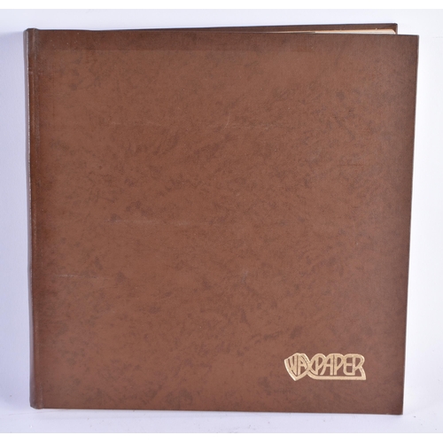 277 - Warner brothers book photo album wax paper Volume 2 1977 and wax paper volume 4 1979. Largest 27 x 2... 