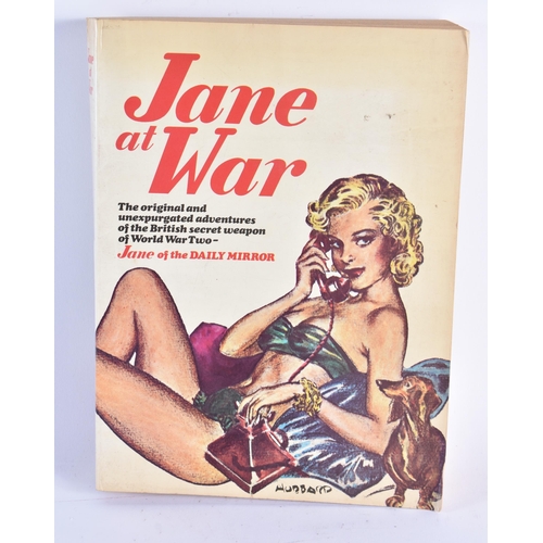 289 - Jane at war  Wolfe 1976 edition, dedicated to Andy in 1979 from Jenny?. 27.5 x 20.5 cm