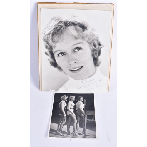 290 - Virginia Mckenna signed black and white photo dedicated to Andy. Together with a vintage photograph.... 