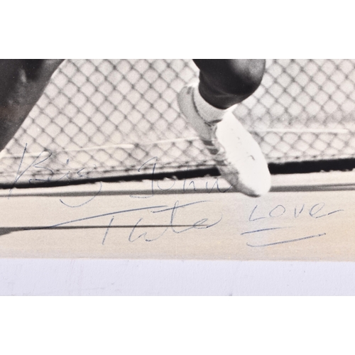 292A - Original 1960s signed black and white photograph of Big John Tate , Boxing interest. 25 x 20 cm