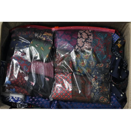 294 - Very large quantity of mens silk and other ties, some designer names , paisley patterns, some crick... 