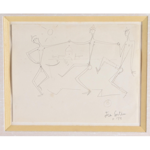 295 - Jean Cocteau (1889-1963) original signed and dated pencil drawing that formed part of the sale of Co... 