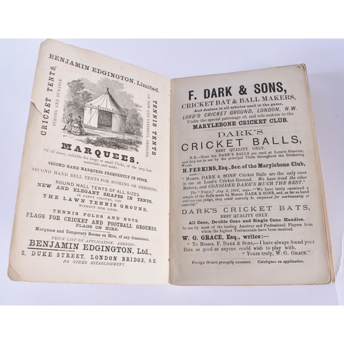 318 - Cricketers Almanack, John Wisden, 1886.