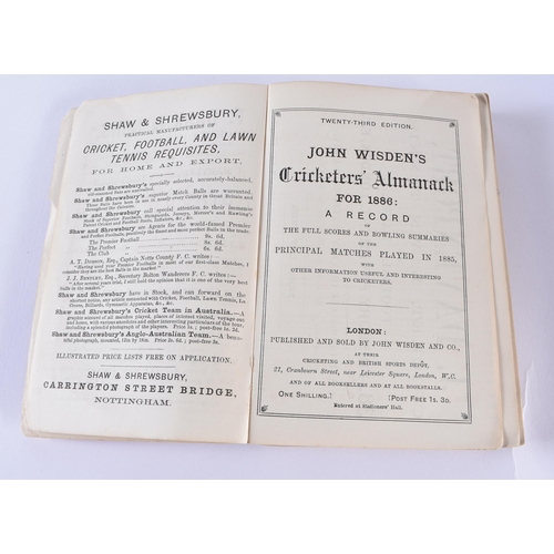 318 - Cricketers Almanack, John Wisden, 1886.