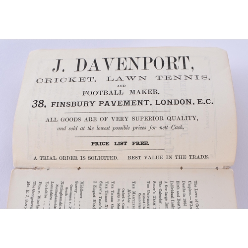 318 - Cricketers Almanack, John Wisden, 1886.