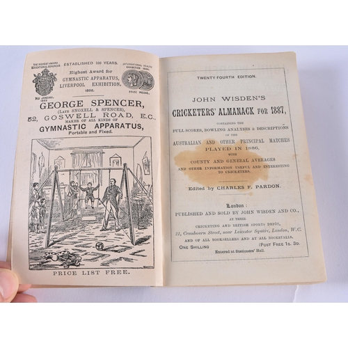 319 - Cricketers Almanack, John Wisden, 1887.