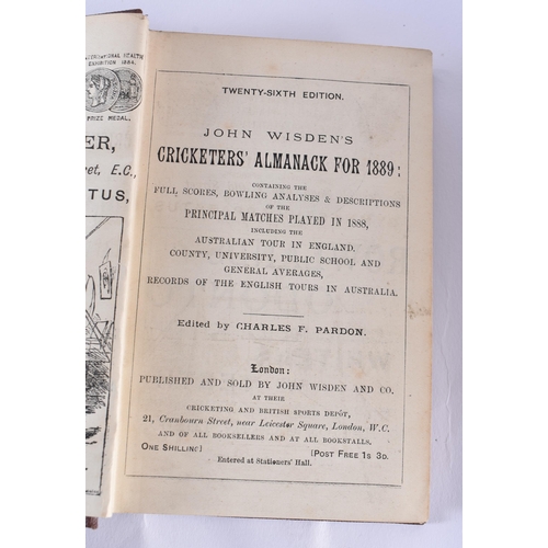 320 - Cricketers Almanack, John Wisden, 1889.