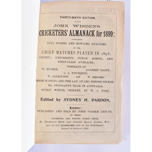 324 - Cricketers Almanack, John Wisden, 1899.