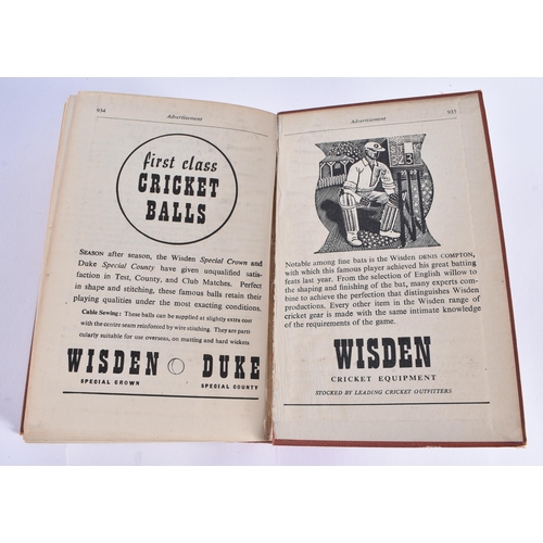 341 - Cricketers Almanack, John Wisden, 1949.