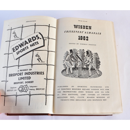 342 - Cricketers Almanack, John Wisden, 1950s to 1970s (qty)