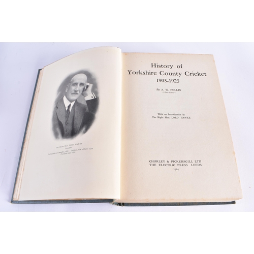 344 - History of Yorkshire Cricket Club 1903-1923 & 1924 -1949 , 2 volumes.