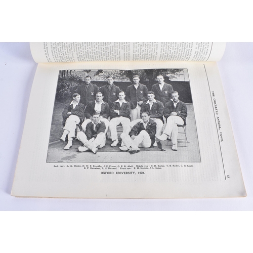 347 - A cricketers Log Gilbert Jessop, together with The Cricketer Annual 1924-1925. (2)