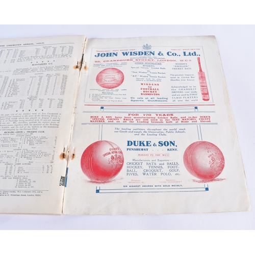 347 - A cricketers Log Gilbert Jessop, together with The Cricketer Annual 1924-1925. (2)