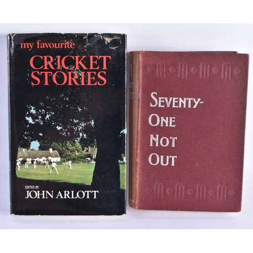 351 - Cricket Interest, Cricket stories by Arlott, 71 Not Out, Ltd Ed Butterflies Cricket No 58 of 250 etc... 