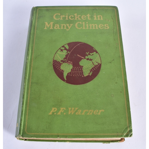 354 - Cricket Interest, Charm of cricket past and present, Cricket in many climes by Warner etc. (4)