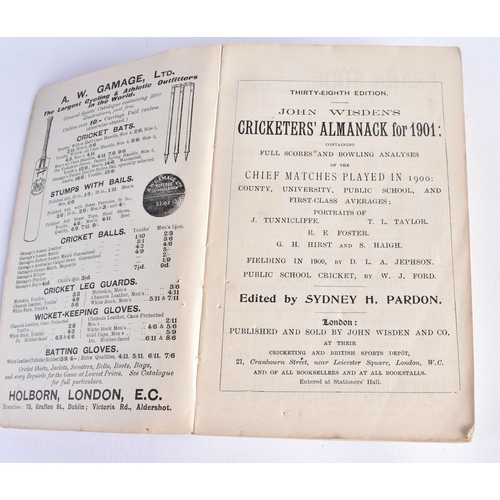 365 - Cricketers Almanack, John Wisden, 1901