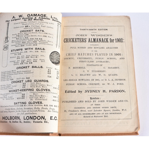 366 - Cricketers Almanack, John Wisden, 1902.