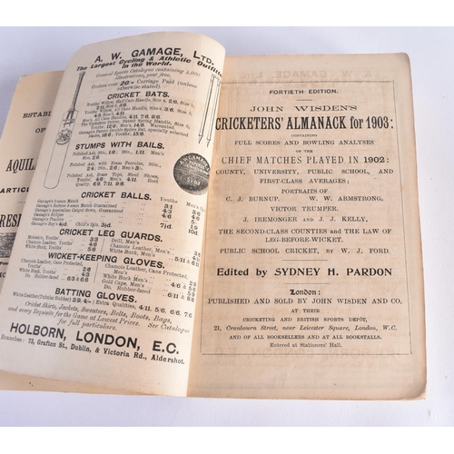 367 - Cricketers Almanack, John Wisden, 1903