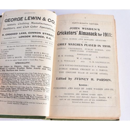 375 - Cricketers Almanack, John Wisden, 1911.