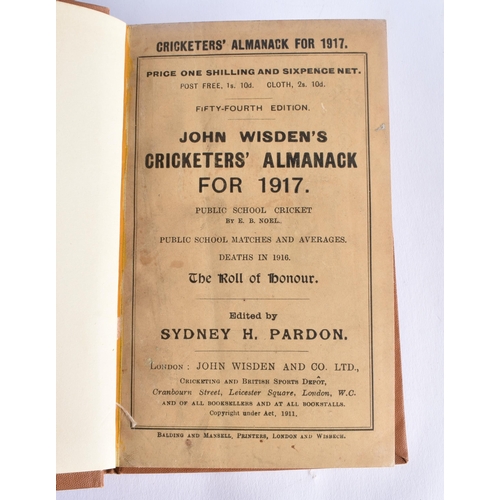 381 - Cricketers Almanack, John Wisden, 1917.