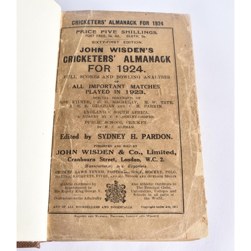 388 - Cricketers Almanack, John Wisden, 1924.