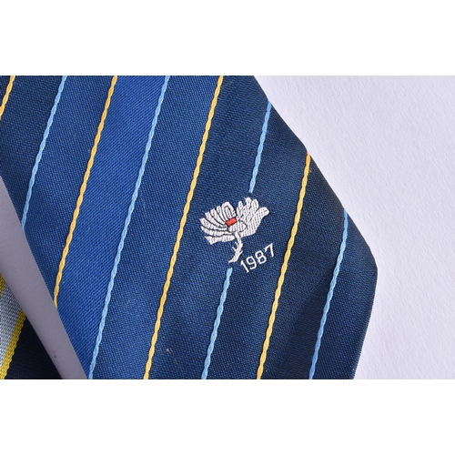 412 - Cricketing interest, 8 x silk & other ties. (8)