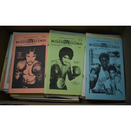 425 - Quantity of boxing record magazines from the 1970s and 80s. (qty)