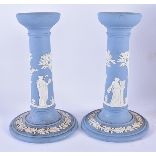 437 - Wedgwood jasperware, together with bamboo brush pots etc. (qty)