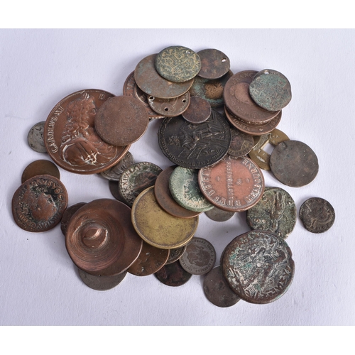 467 - A GOOD PRIVATE COLLECTION OF COINS including Duke of Argyle and Sir. Robert Walpole Medal, other ear... 