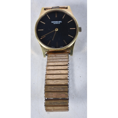 572 - Mens Vintage Raymond Weil Gold Tone Watch. Movement - Hand-Wind . WORKING - Running. Case Diameter (... 