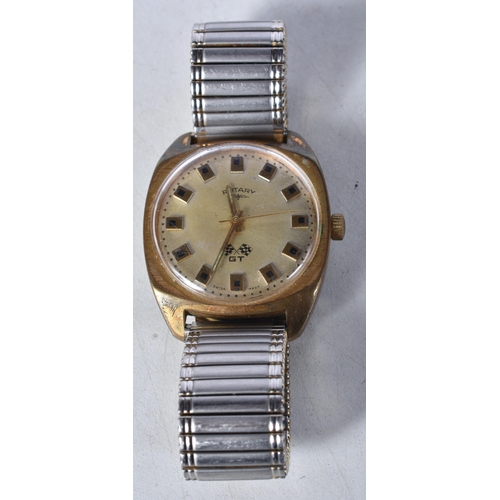 581 - Mens Vintage Rotary GT Gold Tone Watch. Movement - Hand-Wind. WORKING - Running. Case Diameter (Inc ... 