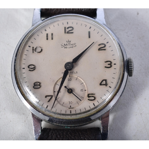 593 - Mens Vintage Smiths De Luxe Watch. Movement - Hand-Wind. WORKING - Running. Case Diameter (Inc Crown... 